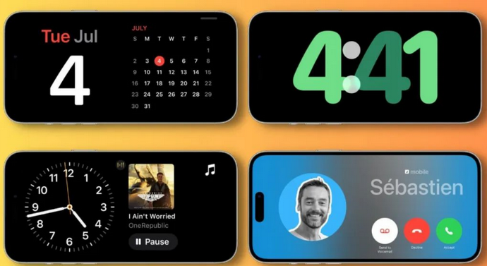 乌兰苹果手机维修分享iOS17横屏充电待机显示有什么好处 