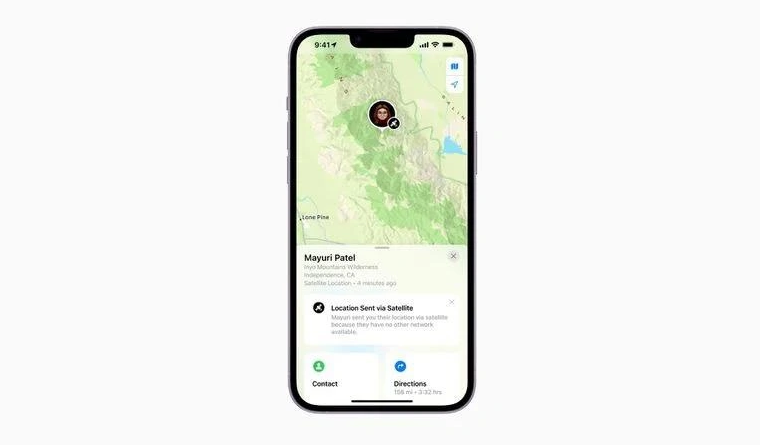 乌兰苹果14维修分享iPhone14系列中 FindMy功能通过卫星分享位置方法教程 